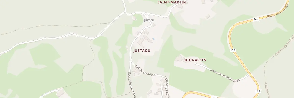 Plan du 20 Justaou à Montoulieu-Saint-Bernard