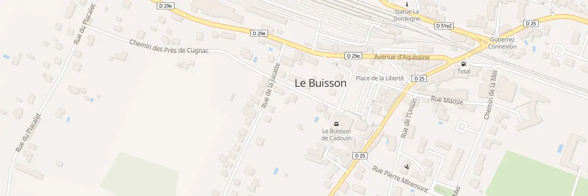 Plan du 174 Rue Eugène Leroy au Buisson-de-Cadouin