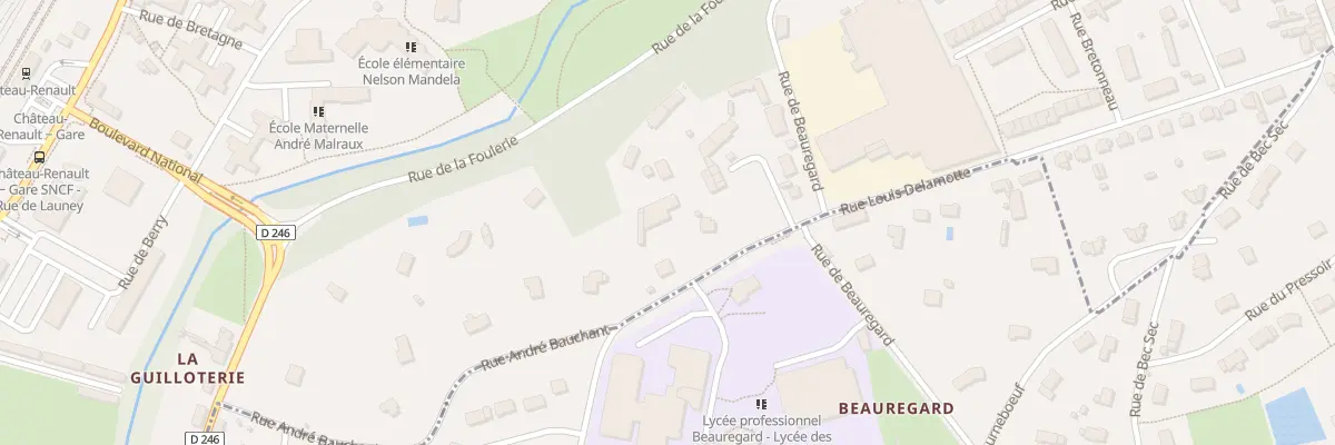 Plan du 18B Rue Andre Bauchant à Château-Renault