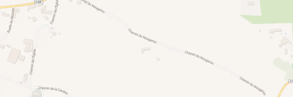 Plan du 328 Che du Nougarou à Montastruc-de-Salies