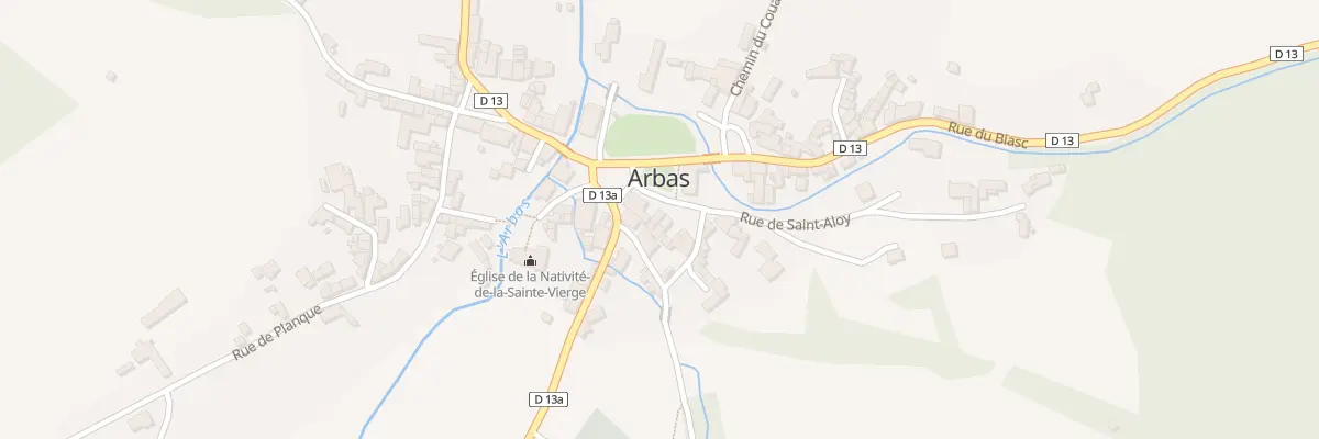 Plan du 61 Le Village à Arbas