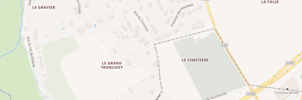 Plan du 40 Rue du Tronchot à Neuville-sur-Brenne