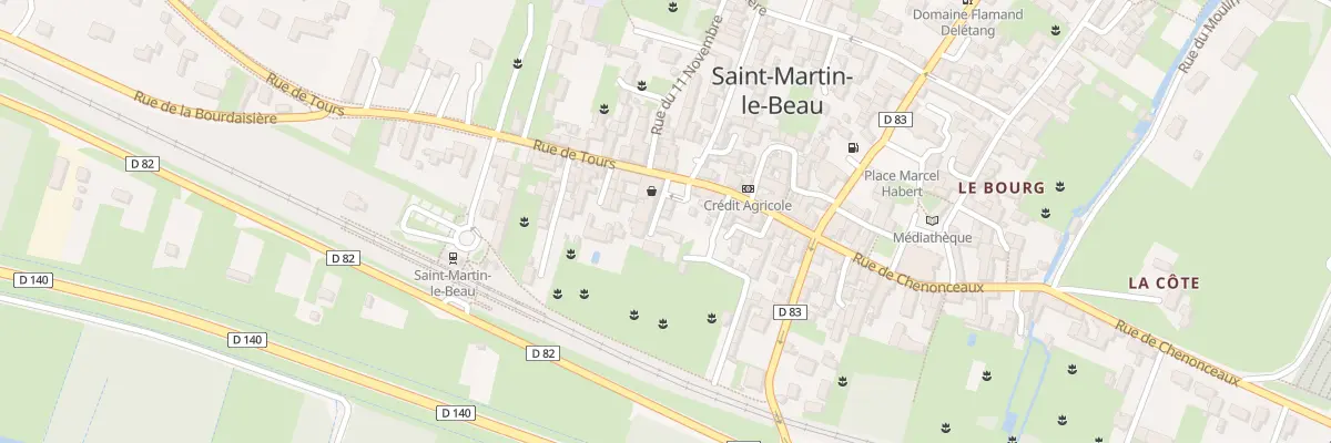 Plan du 23 Rue de Tours à Saint-Martin-le-Beau
