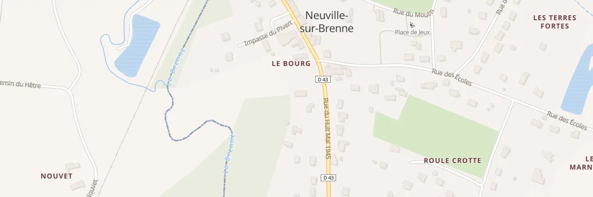 Plan du 14 Rue Huit Mai 1945 à Neuville-sur-Brenne