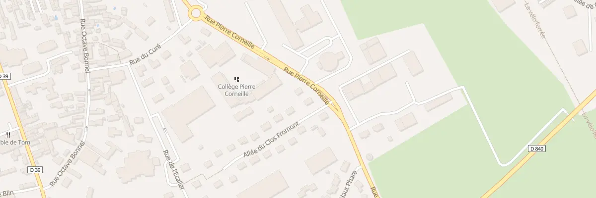 Plan du 8 Rue Pierre Corneille au Neubourg