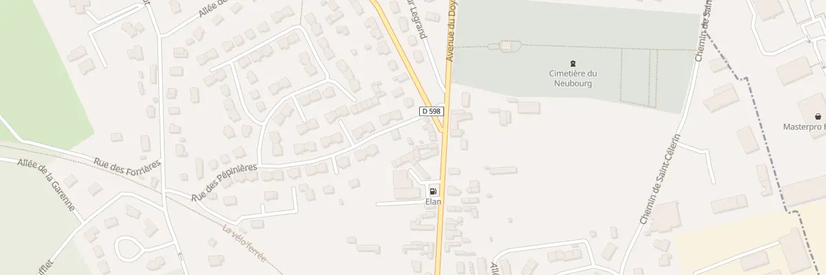 Plan du 87 Av du Doyen Jussiaume au Neubourg