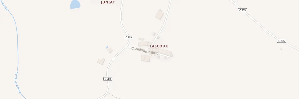 Plan du 6 Che du Plateau à Nouic