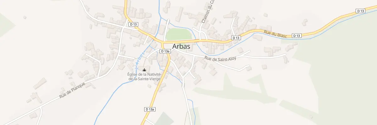 Plan du 55 Le Village à Arbas