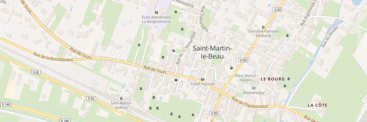 Plan du 4 Rue du 11 Novembre à Saint-Martin-le-Beau
