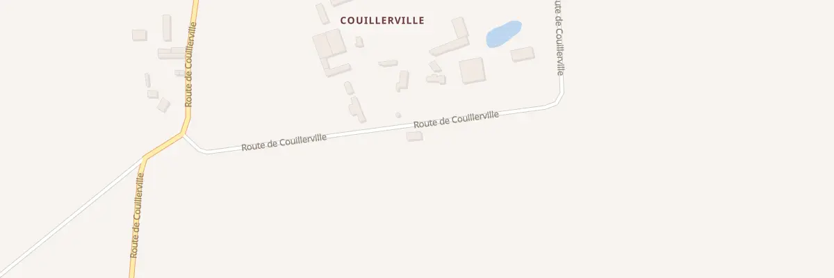 Plan du 8 Rte de Couillerville à Émanville