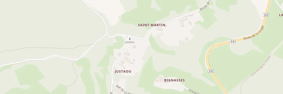 Plan du 21 Justaou à Montoulieu-Saint-Bernard