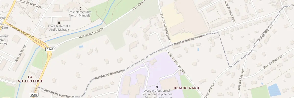 Plan du 20 Rue Andre Bauchant à Château-Renault