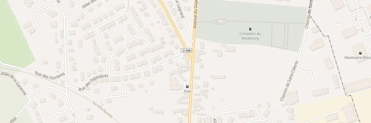 Plan du 85 Av du Doyen Jussiaume au Neubourg