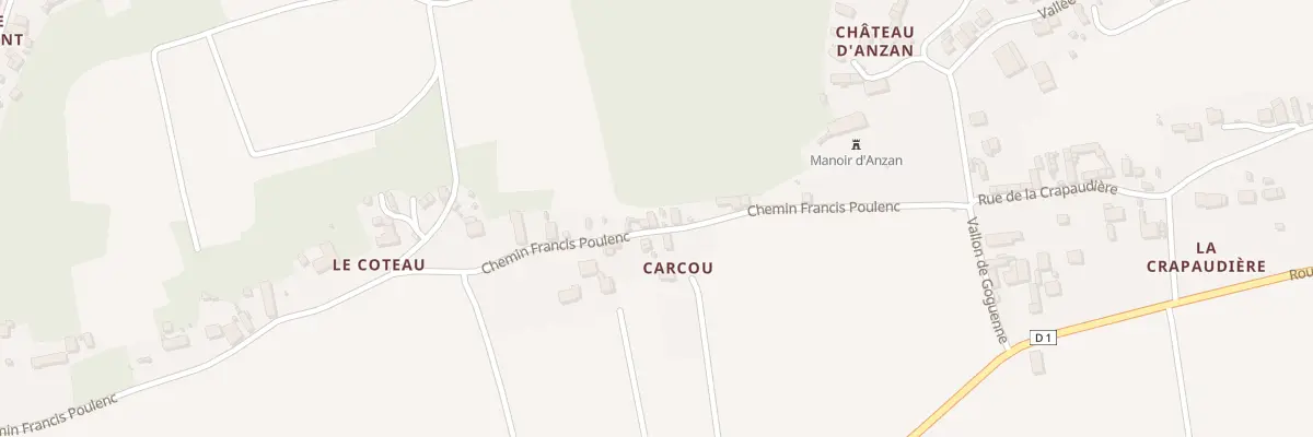 Plan du 555 Che Francis Poulenc à Noizay