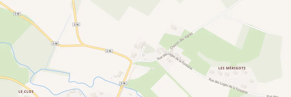 Plan du 4 Rue des Loges de la Fontaine à Esves-le-Moutier