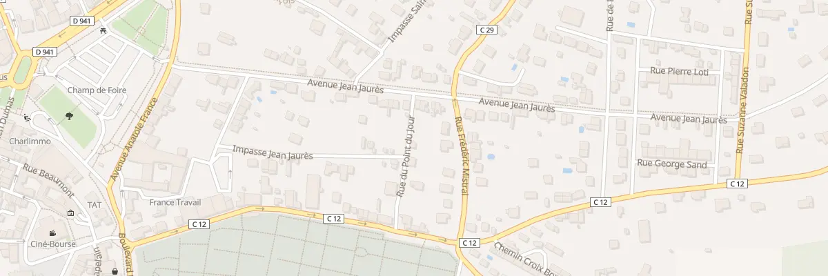 Plan du 9001 Rue du Point du Jour à Saint-Junien