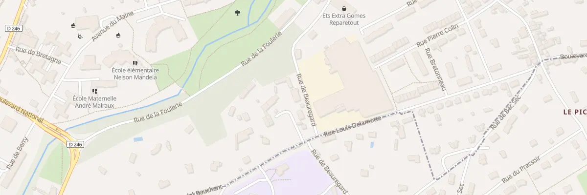 Plan du 26 Rue Andre Bauchant à Château-Renault