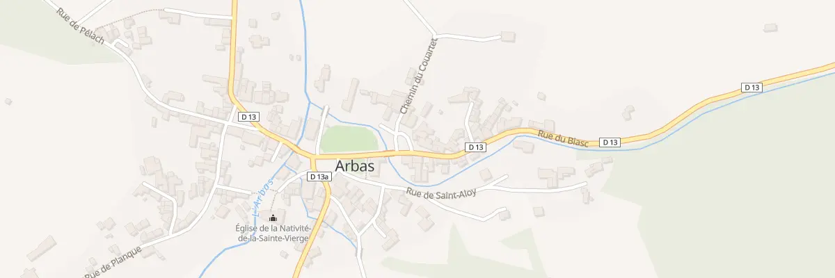 Plan du 172 Le Village à Arbas