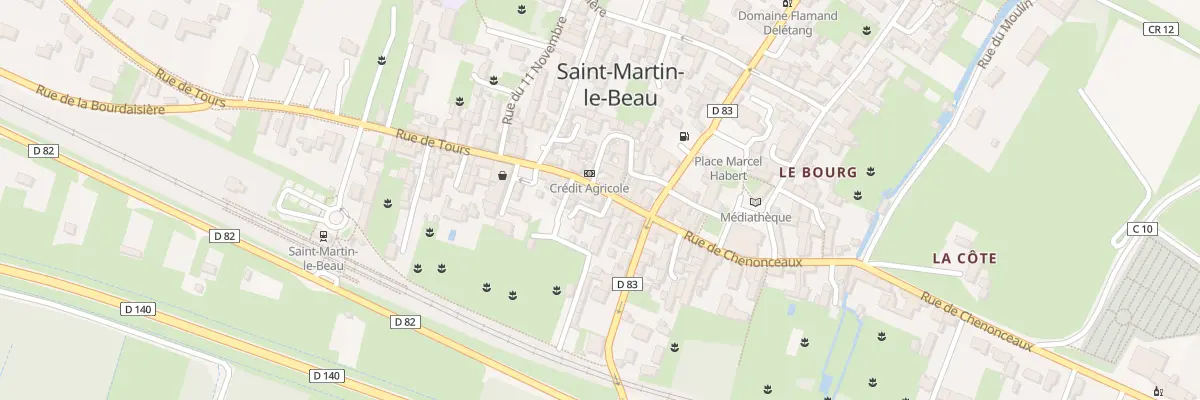 Plan du 11 Rue de Tours à Saint-Martin-le-Beau