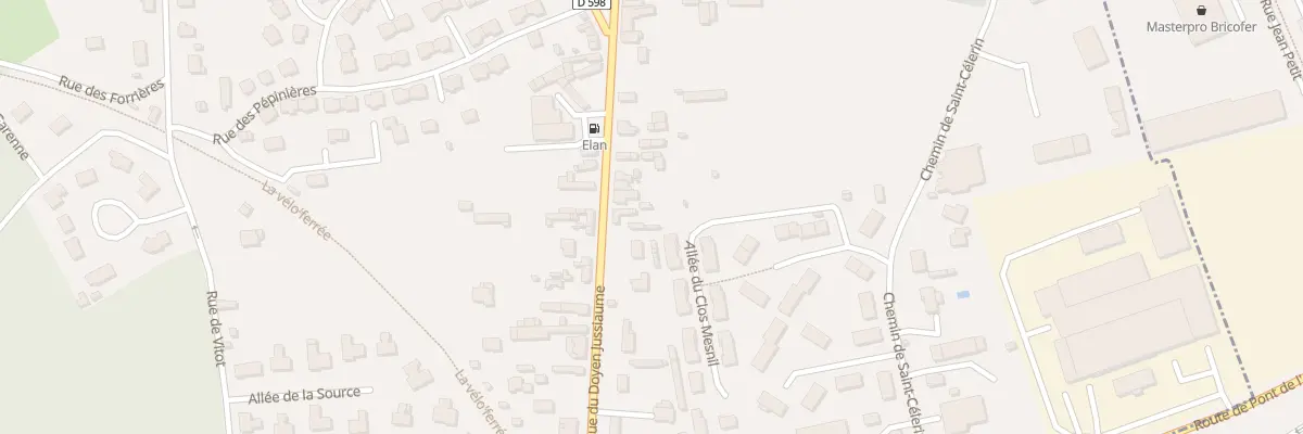 Plan du 32 Av du Doyen Jussiaume au Neubourg