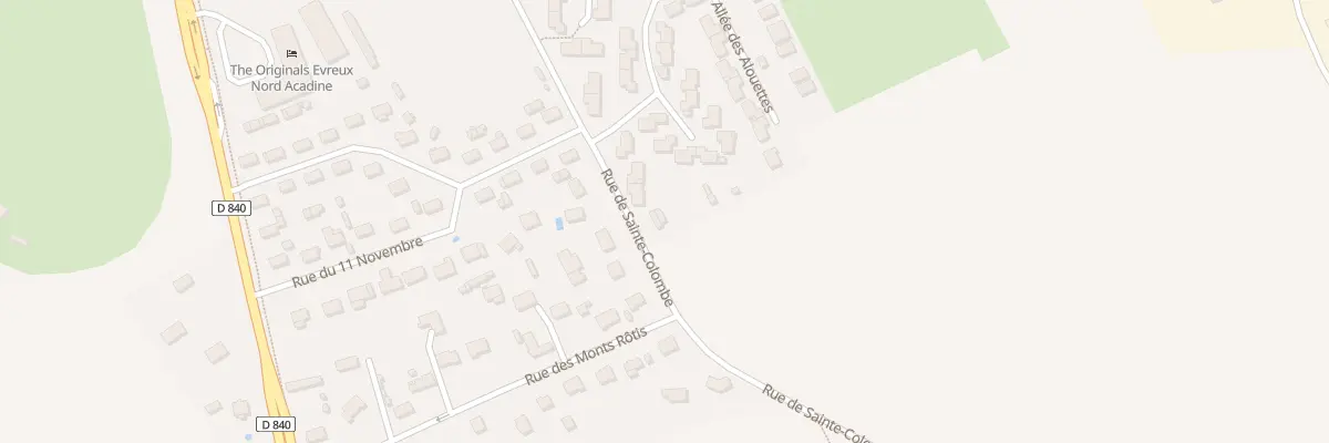 Plan du 25 Rue de Sainte Colombe au Neubourg