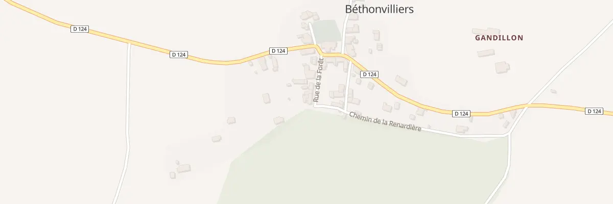 Plan du 16 Rue de la Forêt à Béthonvilliers