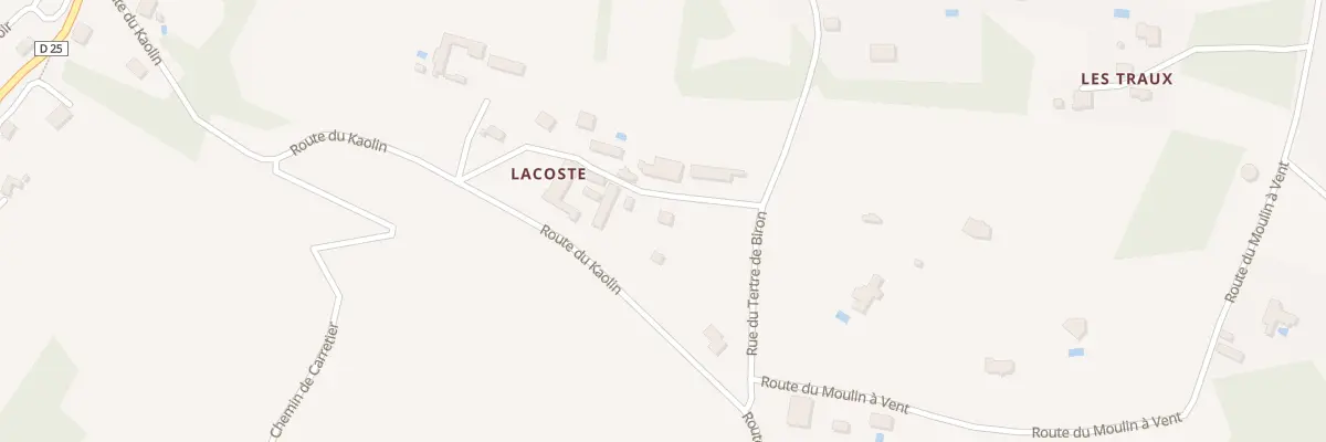 Plan du 400 Lacoste au Buisson-de-Cadouin