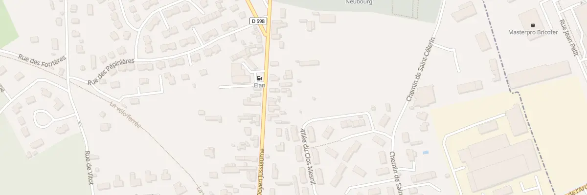 Plan du 36 Av du Doyen Jussiaume au Neubourg