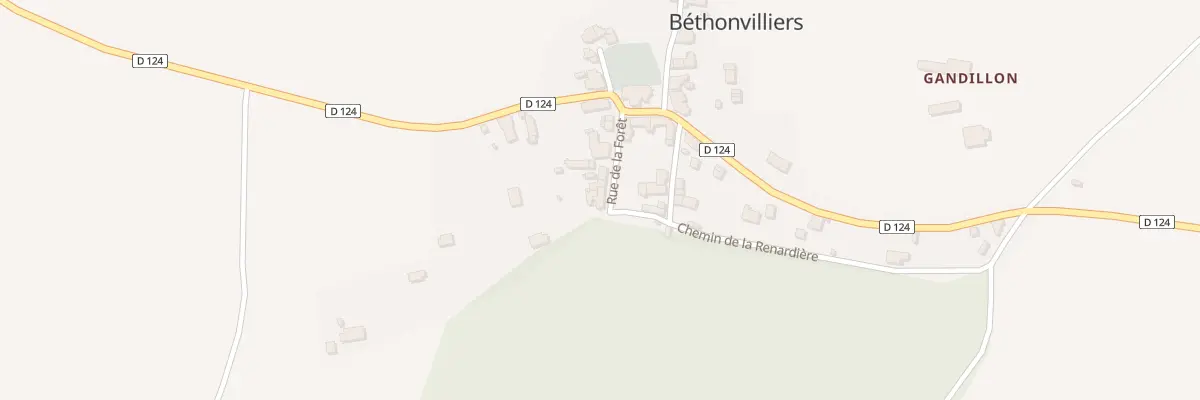 Plan du 14 Rue de la Forêt à Béthonvilliers