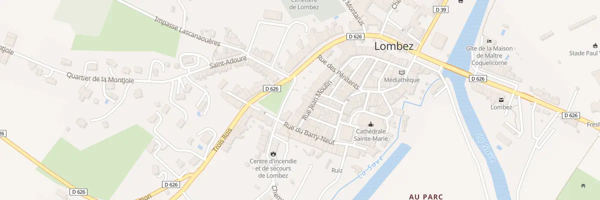 Plan du 20 Rue Jean Moulin à Lombez