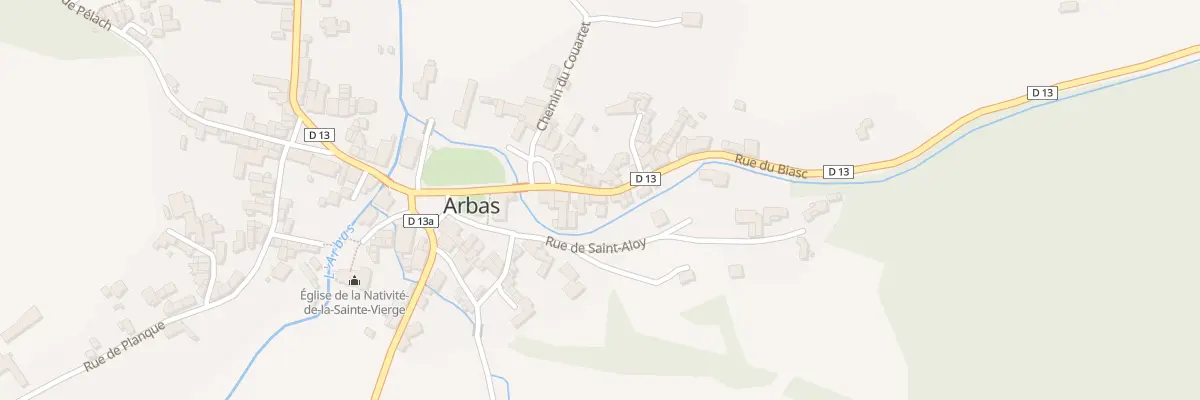 Plan du 25 Le Village à Arbas