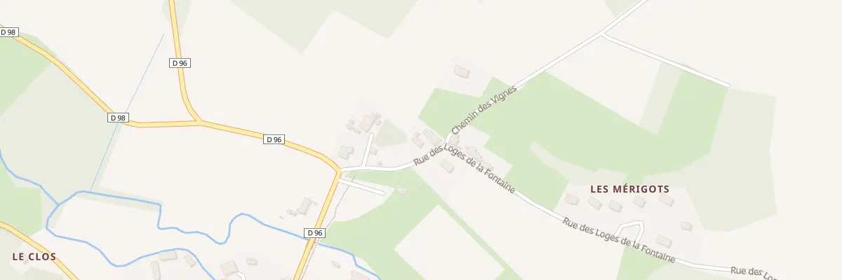 Plan du 6 Rue des Loges de la Fontaine à Esves-le-Moutier