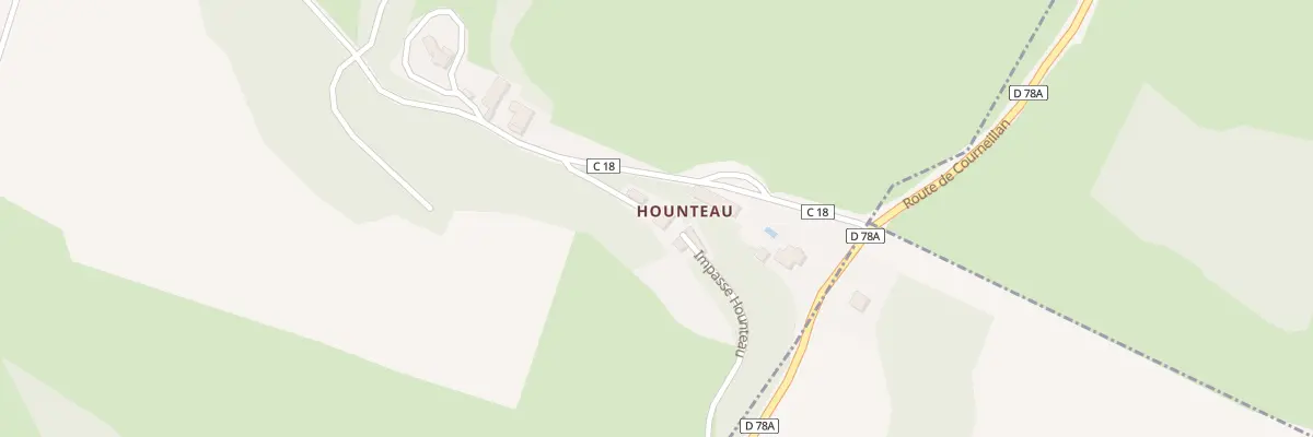 Plan du 5 Hounteau à Agassac