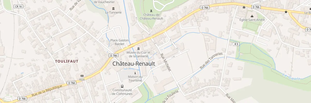 Plan du 6 Rue Michelet à Château-Renault