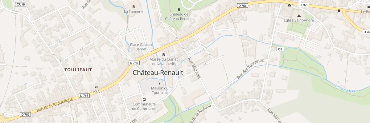 Plan du 8 Rue Michelet à Château-Renault