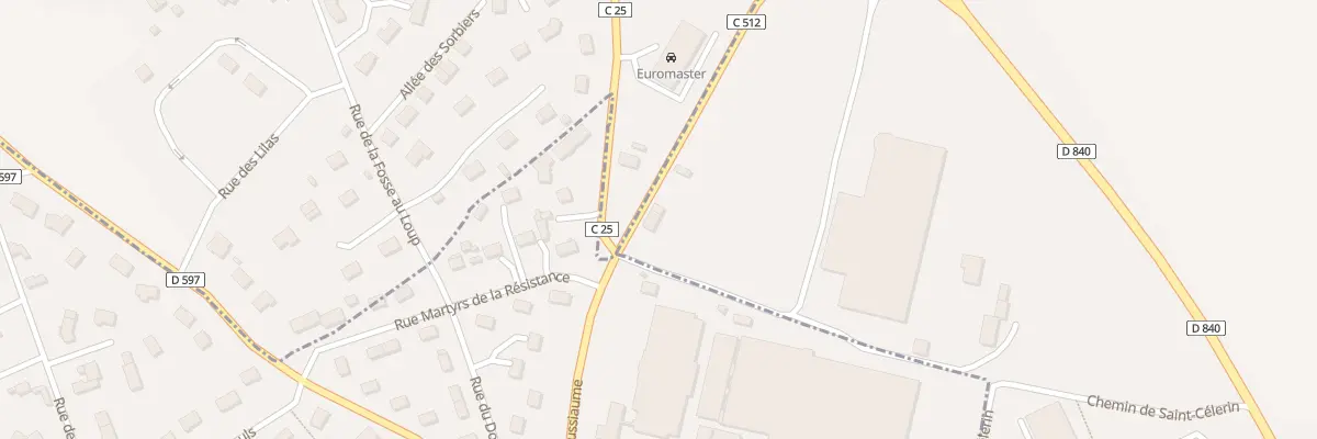 Plan du 1 Le Buisson Saint-célerin à Crosville-la-Vieille