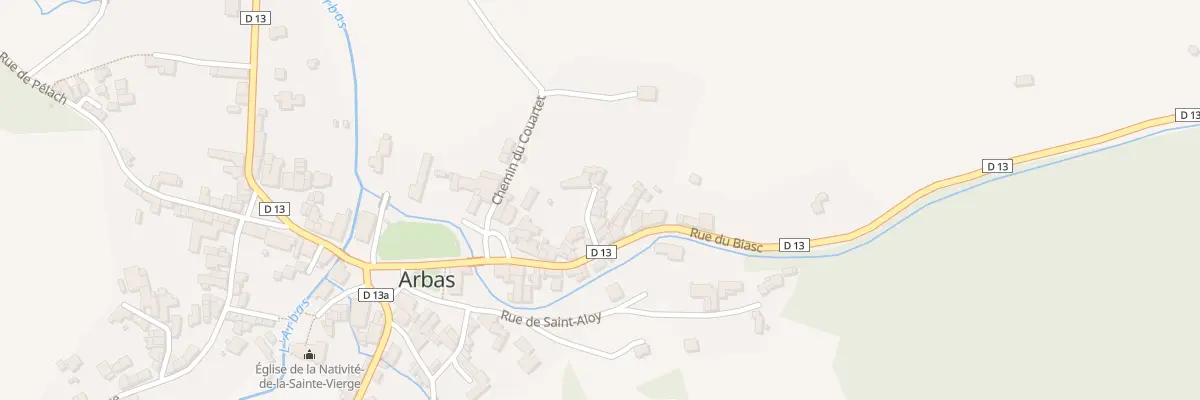 Plan du 17 Le Village à Arbas