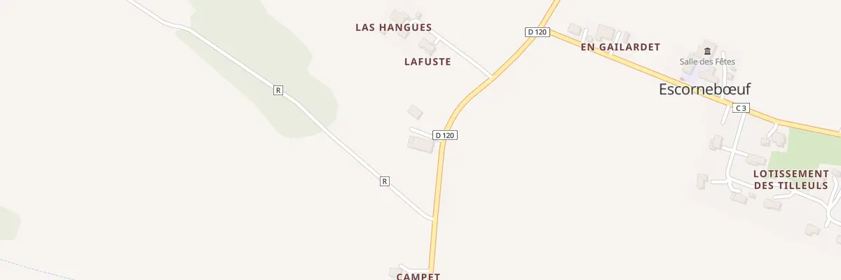 Plan du 1441 Rte Départementale 120 à Escornebœuf