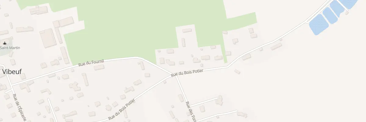 Plan du 635 Rue du Bois Potier à Vibeuf