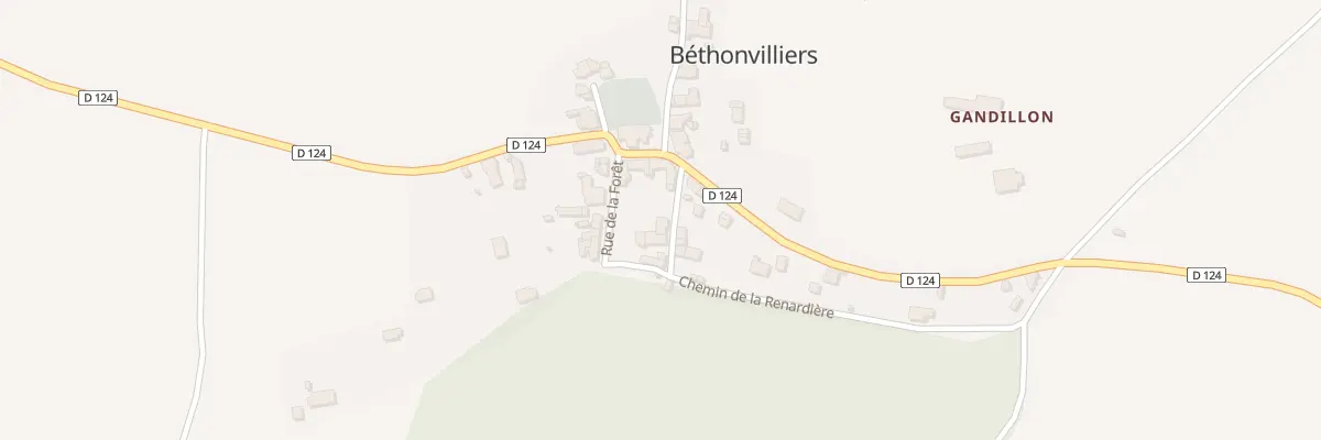 Plan du 2 Rue du Pissot à Béthonvilliers