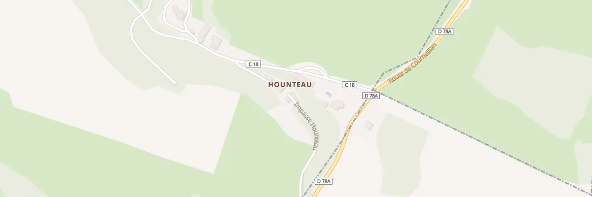 Plan du 5A Hounteau à Agassac