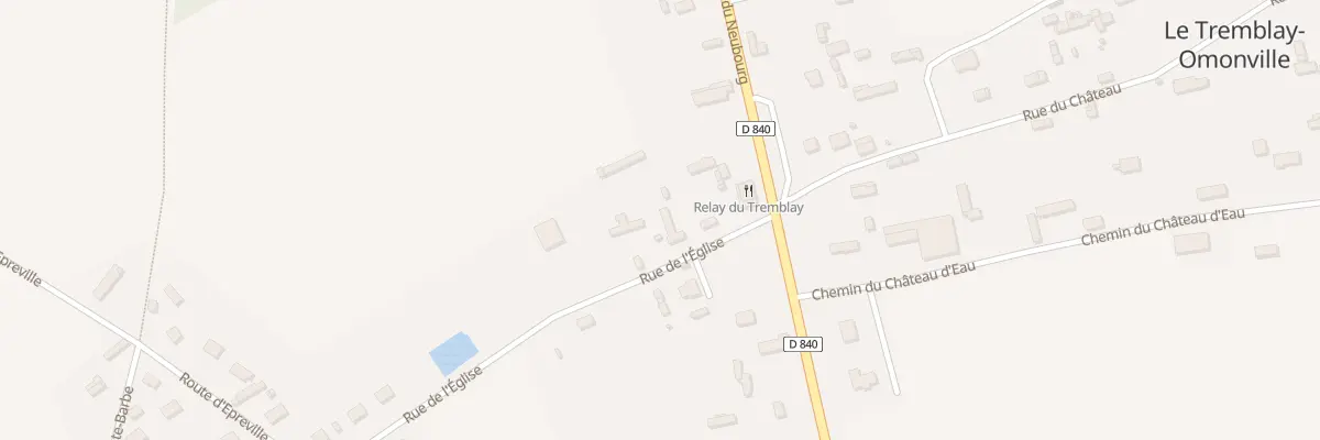 Plan du 4 Rue de l’Eglise au Tremblay-Omonville