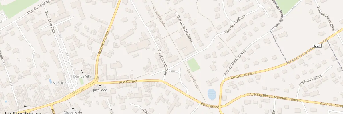 Plan du 3 Rue de Honfleur au Neubourg
