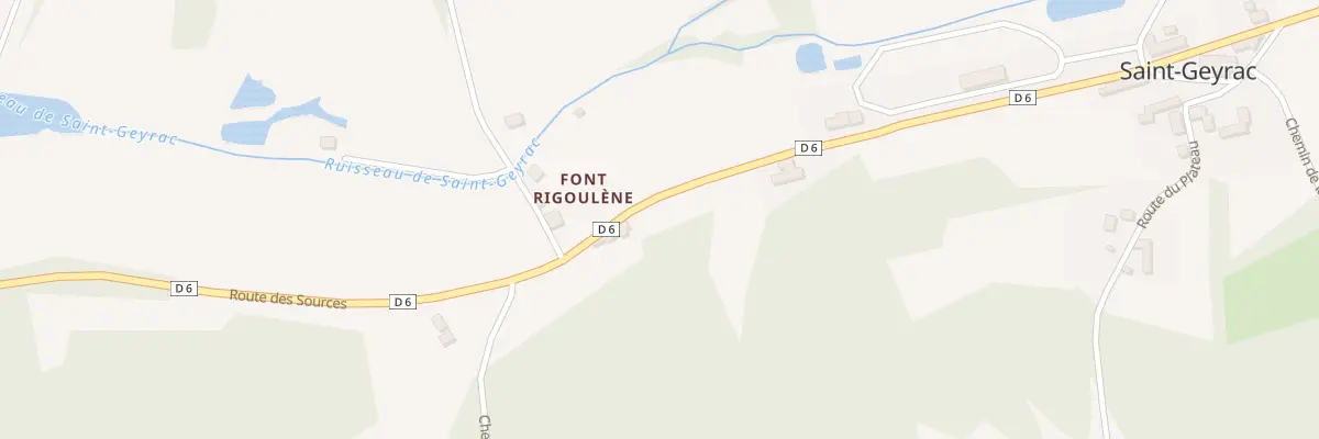 Plan du 425 Rte des Sources à Saint-Geyrac
