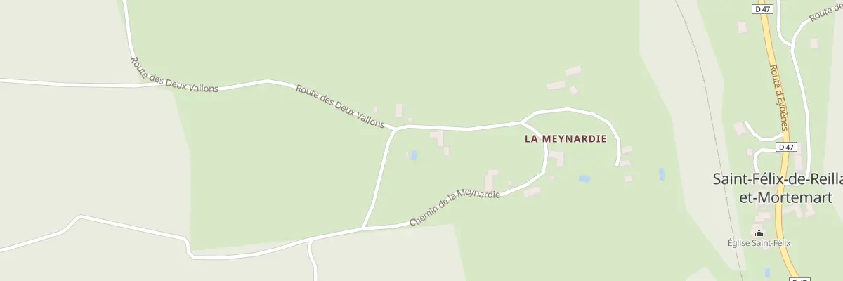 Plan du 34 La Meynardie à Saint-Félix-de-Reillac-et-Mortemart