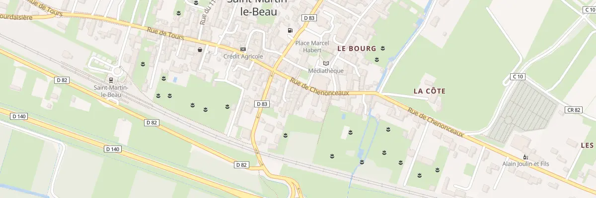 Plan du 10B Rue de Chenonceaux à Saint-Martin-le-Beau
