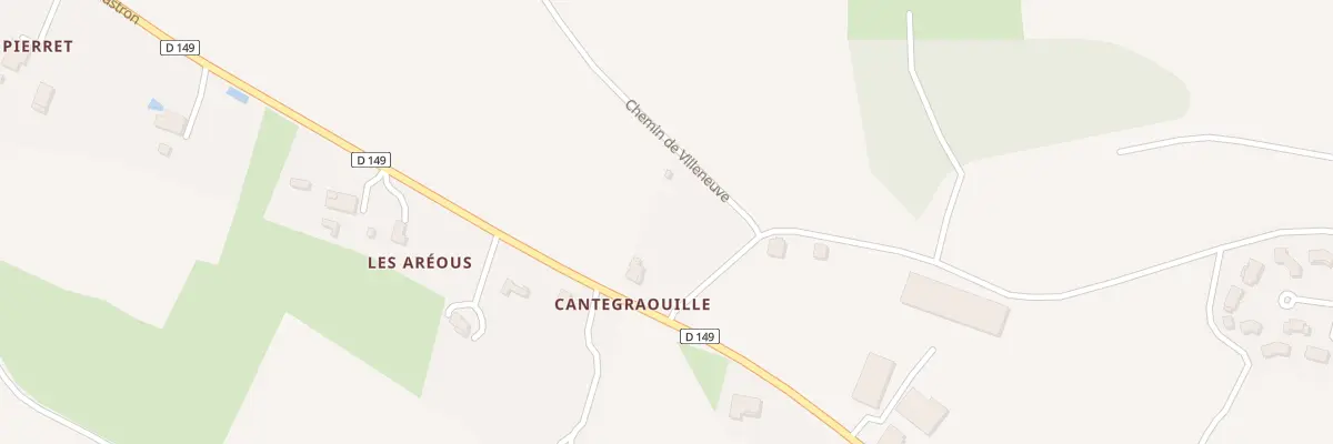 Plan du 1816 Rte de Polastron à Samatan