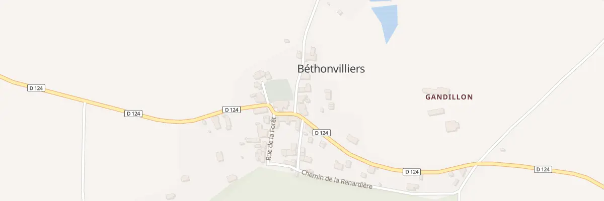 Plan du 8 Pl Saint-martin à Béthonvilliers