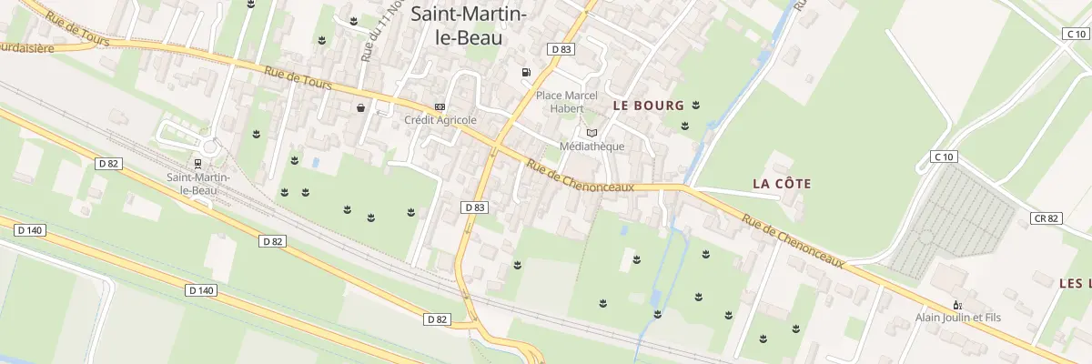Plan du 20 Rue de Chenonceaux à Saint-Martin-le-Beau