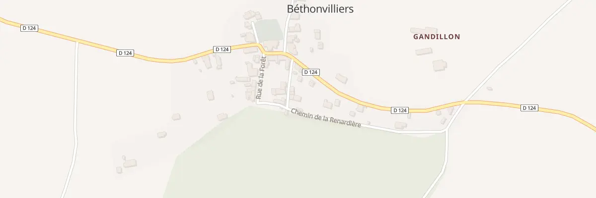 Plan du 3 Che de la Renardiere à Béthonvilliers